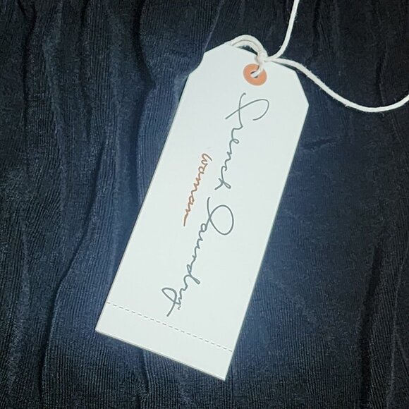 French Laundry Skirt Womens Plus Size 1X Solid All Black Pull On AcetateNew - Picture 6 of 7